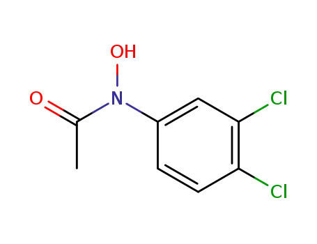 Molecular Structure of 86412-49-9 (N-(3,4-dichlorophenyl)-N-hydroxyacetamide)