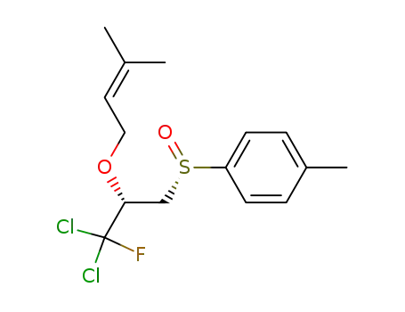1-[(S)-(R)-3,3-Dichloro-3-fluoro-2-(3-methyl-but-2-enyloxy)-propane-1-sulfinyl]-4-methyl-benzene