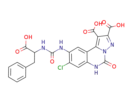 C<sub>22</sub>H<sub>16</sub>ClN<sub>5</sub>O<sub>8</sub>