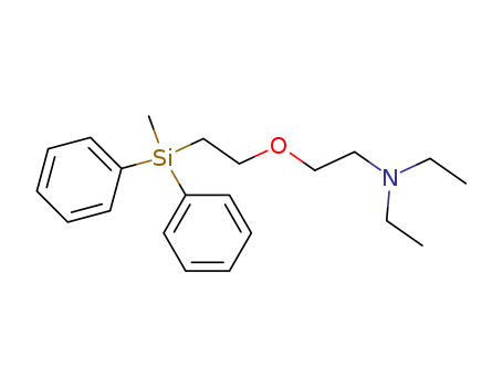 Molecular Structure of 70737-24-5 (N,N-diethyl-2-{2-[methyl(diphenyl)silyl]ethoxy}ethanamine)