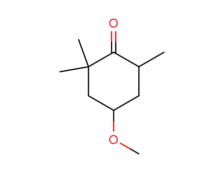 Molecular Structure of 17429-03-7 (4-Methoxy-2,2,6-trimethylcyclohexanone)