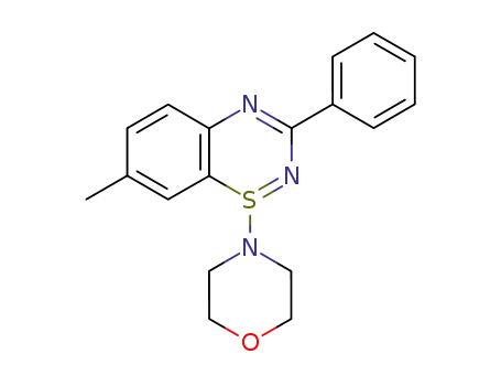1l4-1,2,4-Benzothiadiazine, 1-(4-morpholinyl)-7-methyl-3-phenyl-
