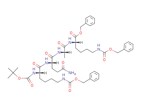 Boc-Lys(Z)-Gln-Ala-Lys(Z)-OBzl