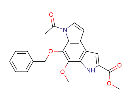 Methyl-6-acetyl-5-(benzyloxy)-4-methoxypyrrolo<3,2-e>indol-2-carboxylat
