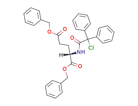 N-(α,α-diphenyl-α-chloroacetyl)glutamic dibenzylate