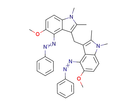 1H-Indole, 3,3'-methylenebis[5-methoxy-1,2-dimethyl-4-(phenylazo)-