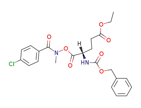 (S)-4-Benzyloxycarbonylamino-5-[(4-chloro-benzoyl)-methyl-aminooxy]-5-oxo-pentanoic acid ethyl ester