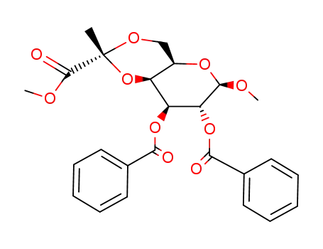 methyl 2,3-di-O-benzoyl-4,6-O-<(R)-1-methoxycarbonylethylidene>-β-D-galactopyranoside