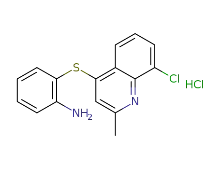 4-[(2-aminophenyl)thio]-2-methyl-8-chloroquinoline hydrochloride