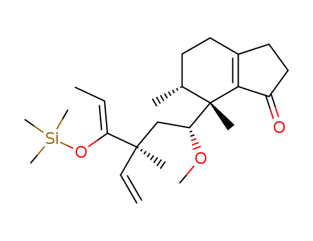 (6R,7R)-7-((Z)-(1R,3S)-1-Methoxy-3-methyl-4-trimethylsilanyloxy-3-vinyl-hex-4-enyl)-6,7-dimethyl-2,3,4,5,6,7-hexahydro-inden-1-one