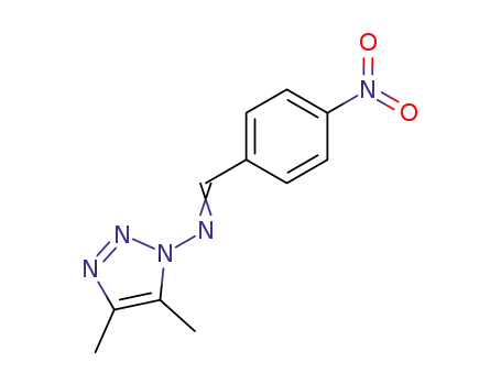1H-1,2,3-Triazol-1-amine, 4,5-dimethyl-N-[(4-nitrophenyl)methylene]-