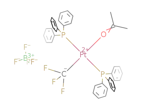 trans-[Pt(CF<sub>3</sub>)(PPh<sub>3</sub>)2(Me<sub>2</sub>CO)]BF<sub>4</sub>