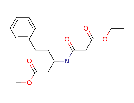 methyl 3-(N-ethoxycarbonylacetylamino)-5-phenylpentanoate