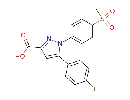5-(4-Fluoro-phenyl)-1-(4-methanesulfonyl-phenyl)-1H-pyrazole-3-carboxylic acid