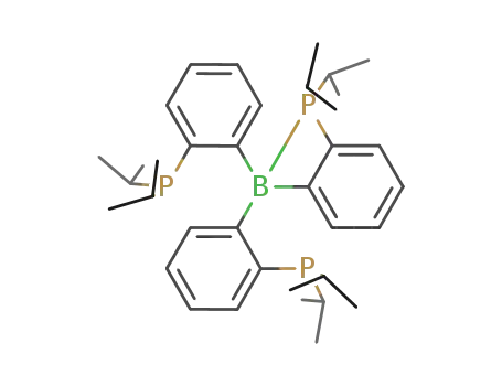 Molecular Structure of 944384-93-4 ([o-(iPr<sub>2</sub>P)C<sub>6</sub>H<sub>4</sub>]3B)