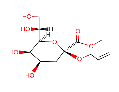 methyl (allyl 3-deoxy-β-D-manno-2-octulopyranosid)onate