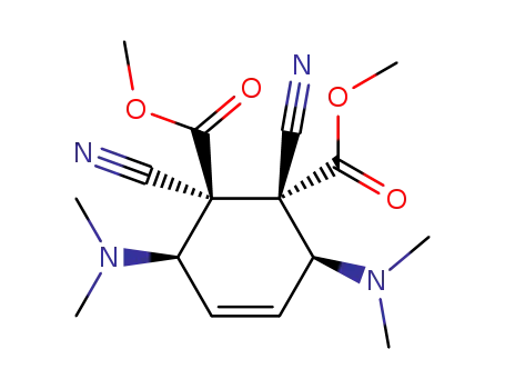 (1S,2S,3S,6R)-1,2-Dicyano-3,6-bis-dimethylamino-cyclohex-4-ene-1,2-dicarboxylic acid dimethyl ester