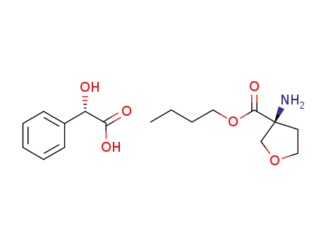 (S)-3-amino-tetrahydro-furan-3-carboxylic acid butyl ester (S)-mandelic acid