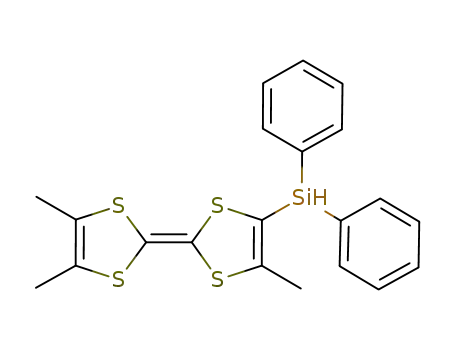 Molecular Structure of 1072505-63-5 (Me<sub>3</sub>TTF(SiPh<sub>2</sub>H))