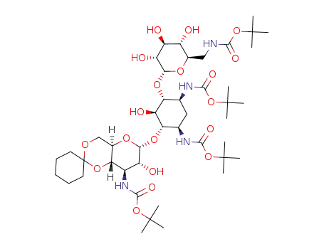 4'',6''-O-cyclohexylidene-tetra-N-tert-butoxycarbonylkanamycin A