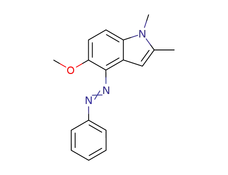 1H-Indole, 5-methoxy-1,2-dimethyl-4-(phenylazo)-