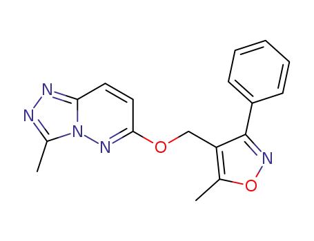 3-Methyl-6-(5-methyl-3-phenyl-isoxazol-4-ylmethoxy)-[1,2,4]triazolo[4,3-b]pyridazine
