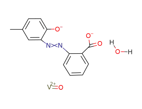 (aquo)(5-methylazobenzene-2-olato-2'-carboxylato) oxovanadium(IV)