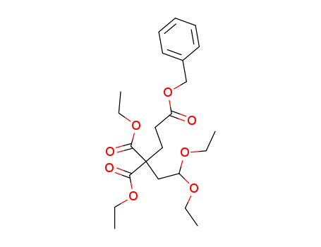 1,3,3-Pentanetricarboxylic acid, 5,5-diethoxy-, 3,3-diethyl 1-(phenylmethyl) ester