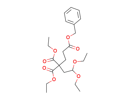 Molecular Structure of 116171-72-3 (1,3,3-Pentanetricarboxylic acid, 5,5-diethoxy-, 3,3-diethyl
1-(phenylmethyl) ester)