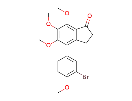 4-(3-bromo-4-methoxy-phenyl)-5,6,7-trimethoxy-indan-1-one