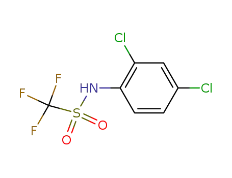 Molecular Structure of 23383-96-2 (N-(2,4-dichlorophenyl)-1,1,1-trifluoromethanesulfonamide)