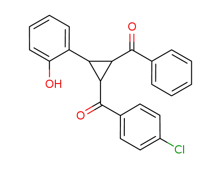 Molecular Structure of 1159764-98-3 (benzoyl-2-(4-chloro)benzoyl-3-(2-hydroxyphenyl)-cyclopropane)