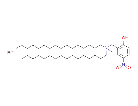 Molecular Structure of 104407-35-4 (Dihexadecyl-(2-hydroxy-5-nitro-benzyl)-methyl-ammonium; bromide)