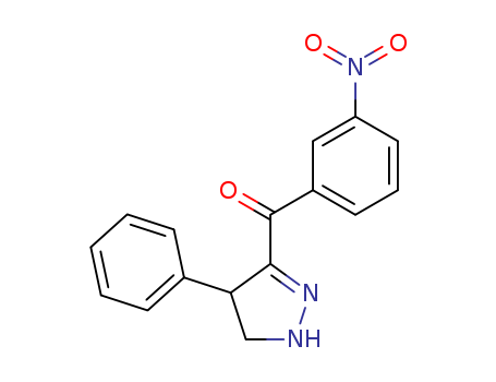 Methanone,(4,5-dihydro-4-phenyl-1H-pyrazol-3-yl)(3-nitrophenyl)- cas  7598-96-1