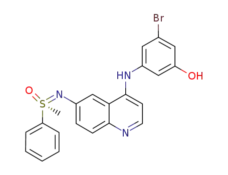 3-bromo-5-[[6-[[(R)-methyloxidophenyl-λ4-sulphanylidene]amino]quinolin-4-yl]amino]phenol