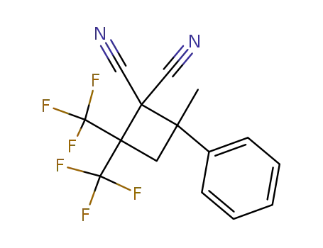 2-Methyl-4,4-bis-trifluormethyl-2-phenyl-1,1-dicyan-cyclobutan