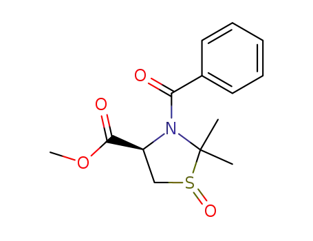 (R)-3-Benzoyl-2,2-dimethyl-1-oxo-1λ<sup>4</sup>-thiazolidine-4-carboxylic acid methyl ester