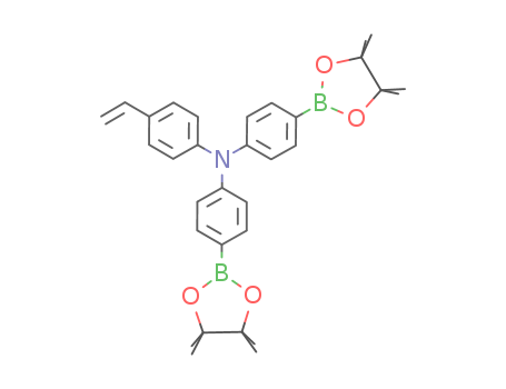 Benzenamine, 4-ethenyl-N,N-bis[4-(4,4,5,5-tetramethyl-1,3,2-dioxaborolan-2-yl)phenyl]-