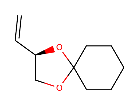 Molecular Structure of 143292-17-5 (1,4-Dioxaspiro[4.5]decane, 2-ethenyl-, (R)-)