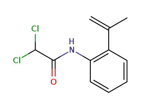 Molecular Structure of 133901-65-2 (2,2-Dichloro-N-<o-(1-methylethenyl)phenyl>acetamide)