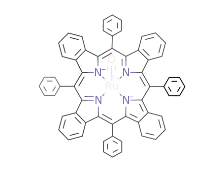 Molecular Structure of 188797-37-7 (carbonyl(tetraphenyltetrabenzoporphyrinato)ruthenium(II))
