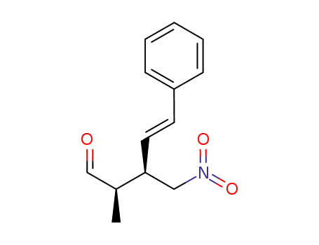 Molecular Structure of 1065514-92-2 ((2R,3R,E)-2-methyl-3-(nitromethyl)-5-phenylpent-4-enal)