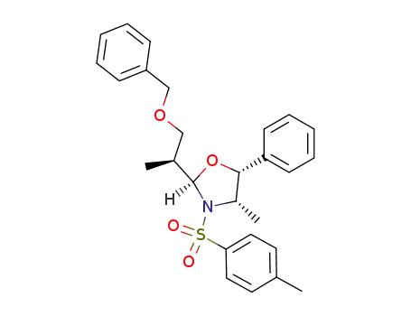 (2R,4S,5R)-2-((S)-2-Benzyloxy-1-methyl-ethyl)-4-methyl-5-phenyl-3-(toluene-4-sulfonyl)-oxazolidine