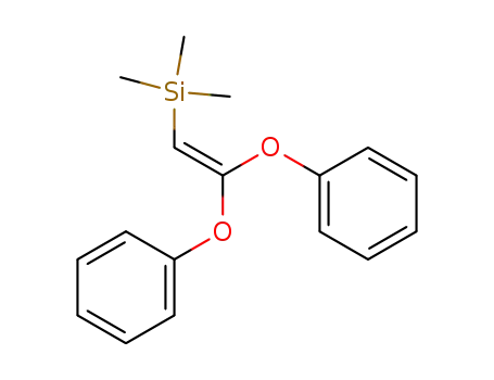 Molecular Structure of 96694-16-5 (Silane, (2,2-diphenoxyethenyl)trimethyl-)