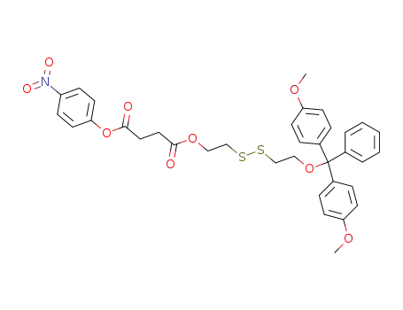 Butanedioic acid,
2-[[2-[bis(4-methoxyphenyl)phenylmethoxy]ethyl]dithio]ethyl
4-nitrophenyl ester
