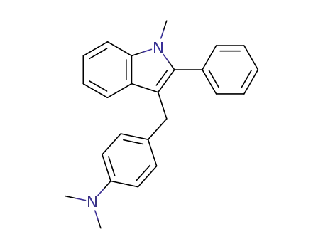 Molecular Structure of 82946-81-4 (3-(p-dimethylaminobenzyl)-1-methyl-2-phenylindole)