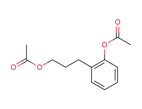 Molecular Structure of 61632-76-6 (Benzenepropanol, 2-(acetyloxy)-, acetate)
