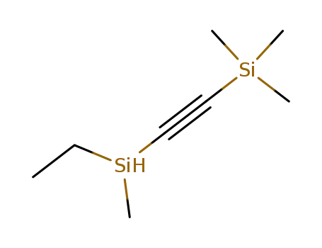 Molecular Structure of 142208-07-9 (Silane, [(ethylmethylsilyl)ethynyl]trimethyl-)