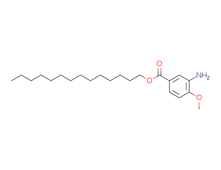 Benzoic acid, 3-amino-4-methoxy-, tetradecyl ester