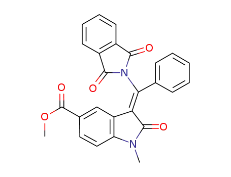 methyl 1-methyl-2-oxo-3-((1,3-dioxoisoindolin-2-yl)(phenyl)methylene)isoindoline-5-carboxylate